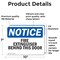 Signmission Fire Extinguisher Behind This Door OSHA Notice Sign, Vinyl Decal, 10in W x 7in L, 2PK OS-2PACK-NS-D-710-L-12595 - alternate 4